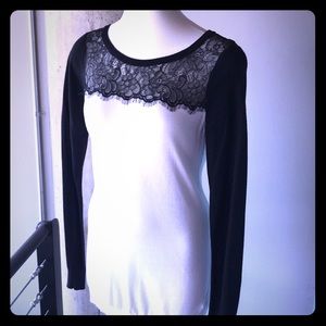Express Black Lace Sweater